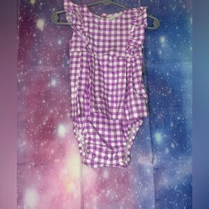 New carters purple gingham bodysuit with skirt 🛍